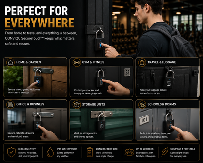 CONVIQO SecureTouch Fingerprint Lock Pro
