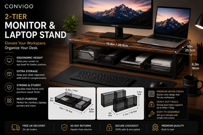CONVIQO 2-Tier Monitor & Laptop Stand