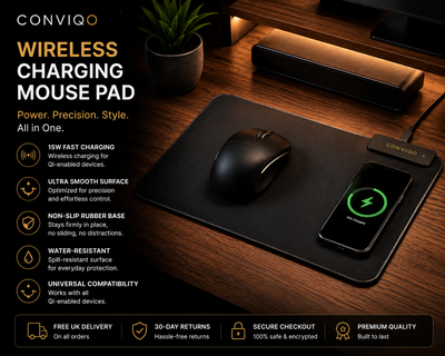 CONVIQO Wireless Charging Mouse Pad Pro